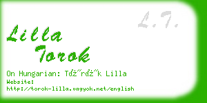 lilla torok business card